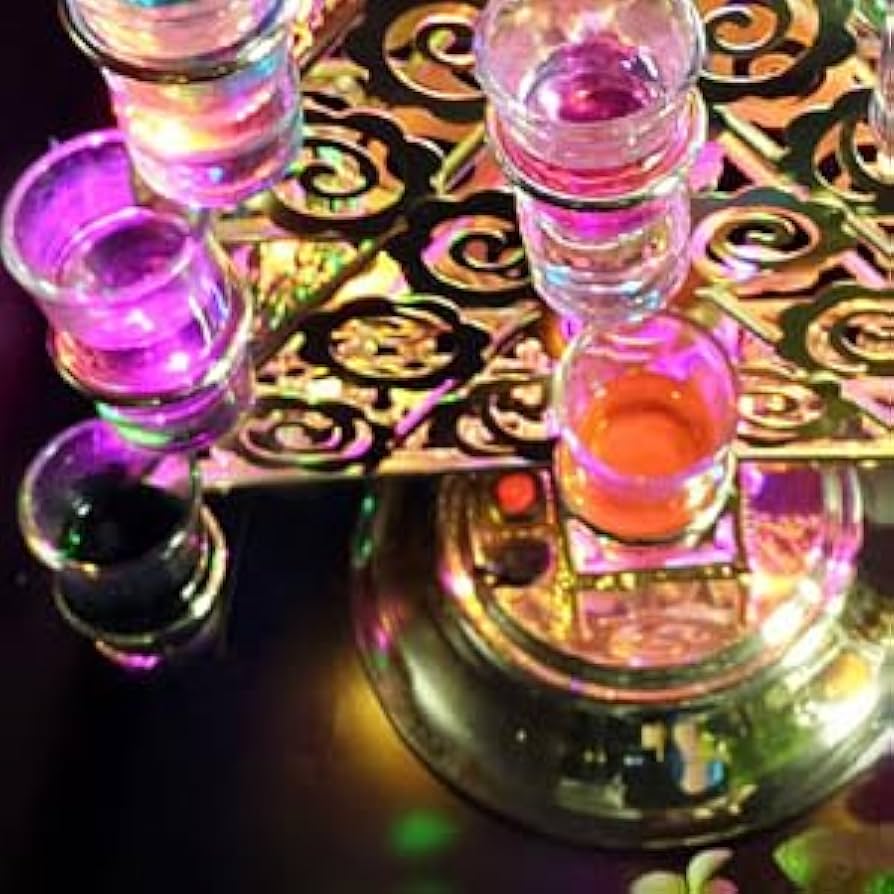 Amazon|TeamSky テキーラ観覧車 LED酒ボトルの表示棚 充電式 ワイン Amazon|TeamSky テキーラ観覧車 LED酒ボトルの表示棚 充電式 ワイン